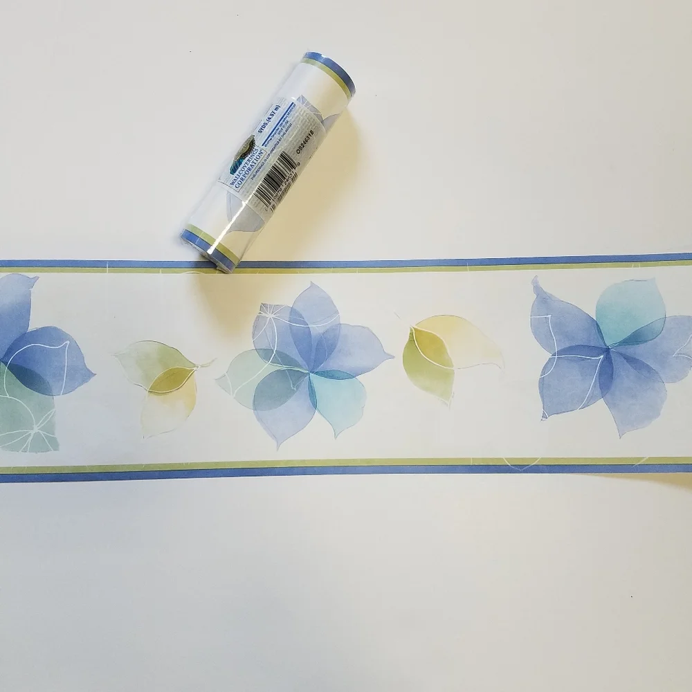 Wallpaper Border Watercolor Flowers Abstract